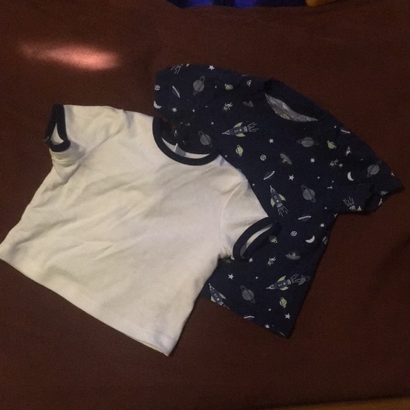 Bundle 2 putter space short Sleeve T-shirt bundle 9 months baby boy - Picture 2 of 4